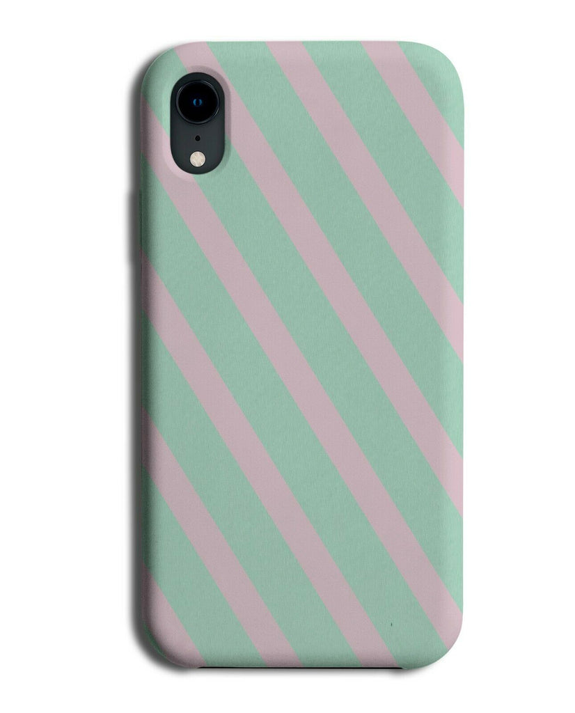 Mint Green and Baby Pink Stripey Pattern Phone Case Cover Stripes i865