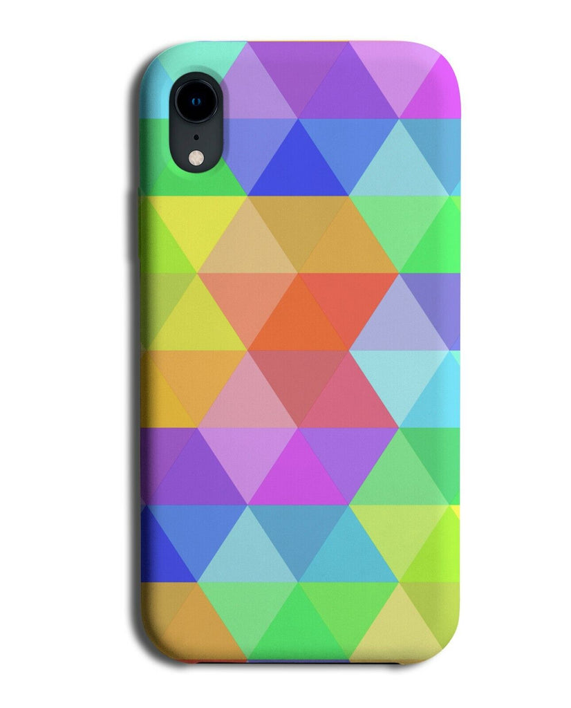 Rainbow Geometric Pattern Phone Case Cover Shapes Various Shaped Design E621