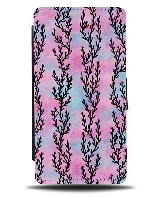 Pink Faded Design Colours Flip Wallet Case Girl Girls Girly Purple Shades F550