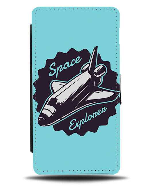 The Space Explorer Flip Wallet Case Spaceship Space Ship Rocket Rockets K121