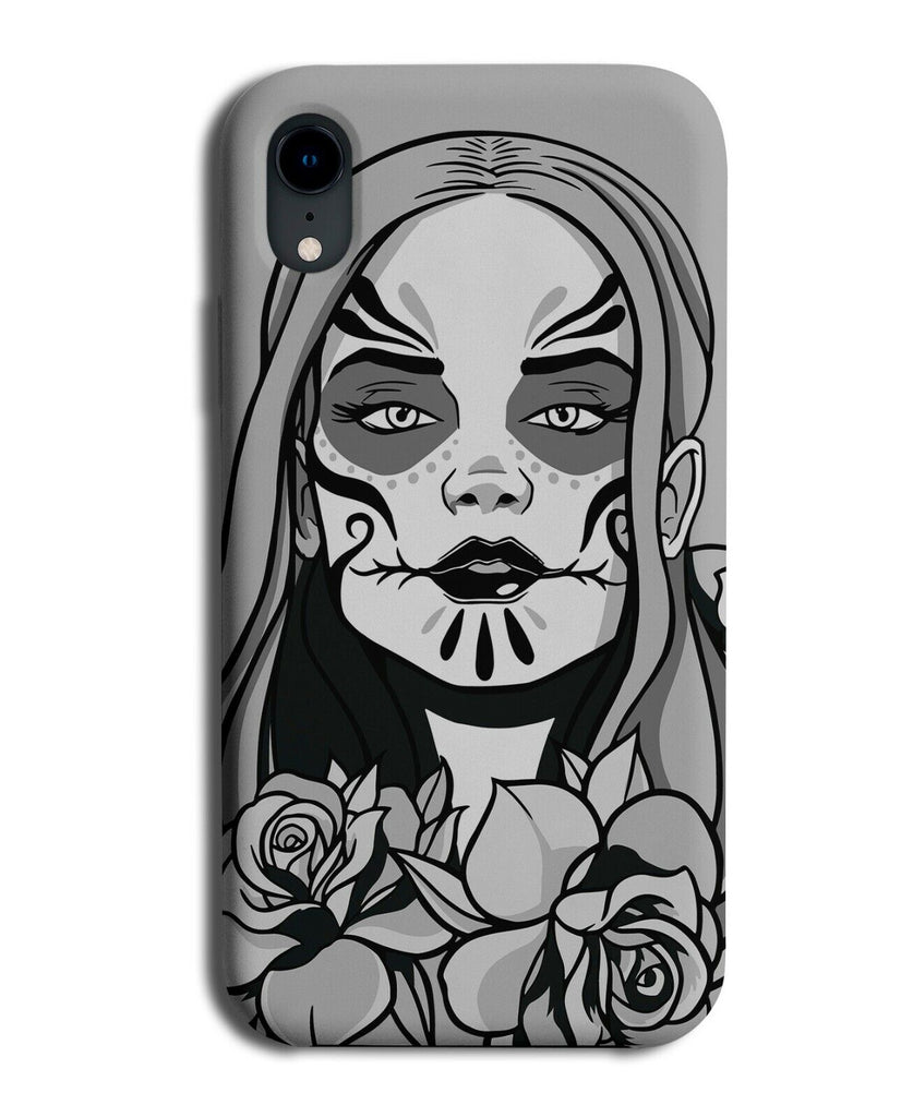 Mexican Skull Lady Model Phone Case Cover Face Sugar Skulls Floral Tribal J746