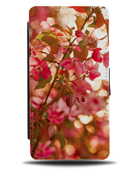Stylish Flower Photograph Flip Wallet Case Photo Florist Bushes Lily Branch H894