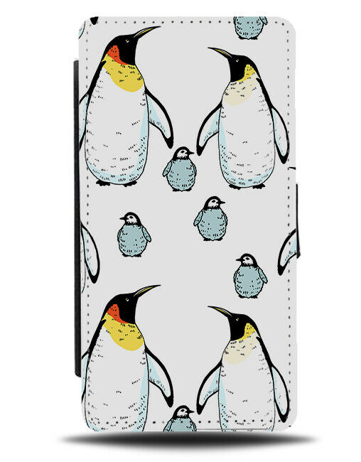 Emperor Penguin Pictures Flip Wallet Case Penguins Bodies Baby Cute Pattern G817