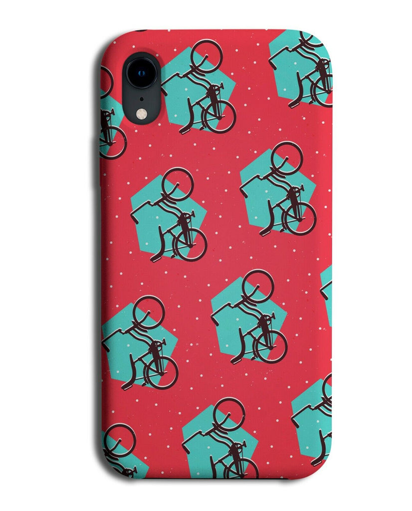 Mountain Bike Pattern Phone Case Cover Biker Bikes Bicycle Bicycles Cyclist J051