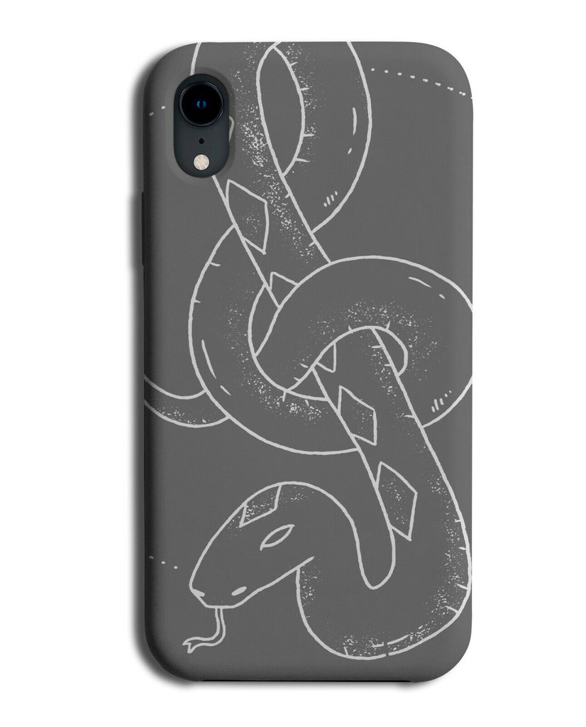 Gothic Dark Hanging Snake Phone Case Cover Snakes Black White Stencil K310