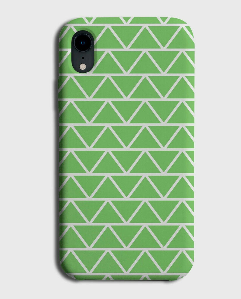 Green Geometric Pattern Phone Case Cover Shapes Triangles Triangle G453