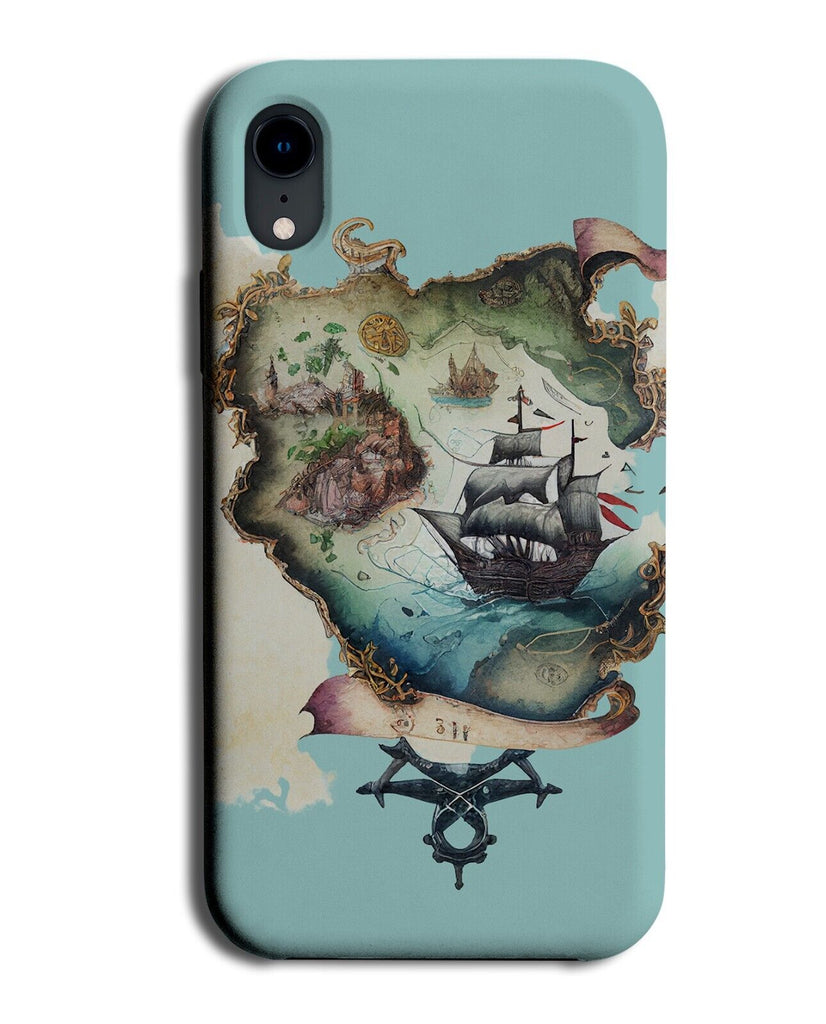 Storybook Style Pirates Treasure Map Phone Case Cover Pirate Maps Kids DG65
