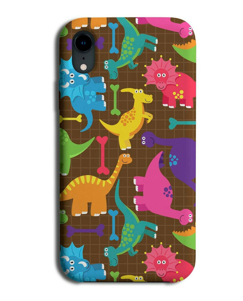 Coloured Dinosaur Phone Case Cover Dinosaurs Toys Kids Childrens Rainbow F463