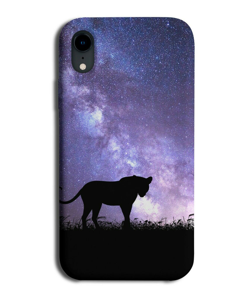Leopard Silhouette Phone Case Cover Leopards Galaxy Moon Universe i213