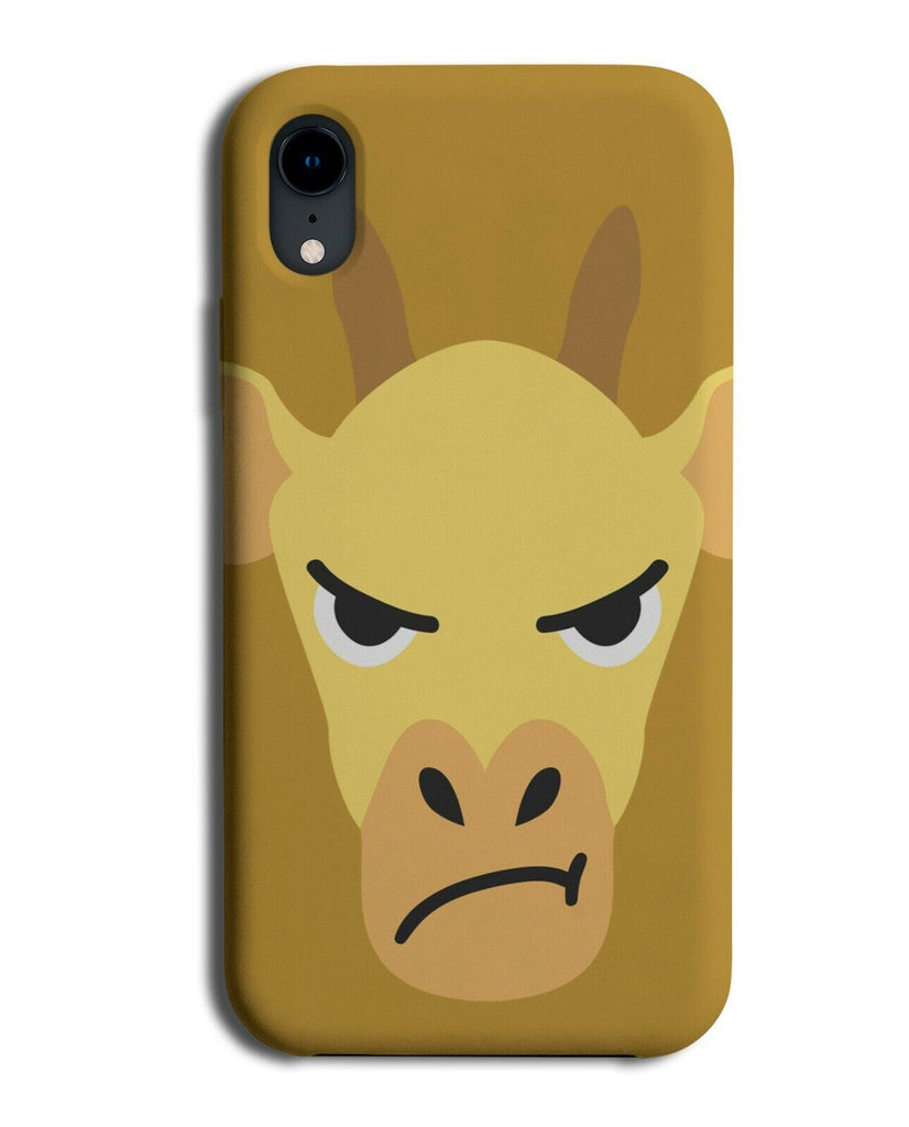 Angry Giraffe Cartoon Face Phone Case Cover Furious Annoyed Grumpy Giraffes J456