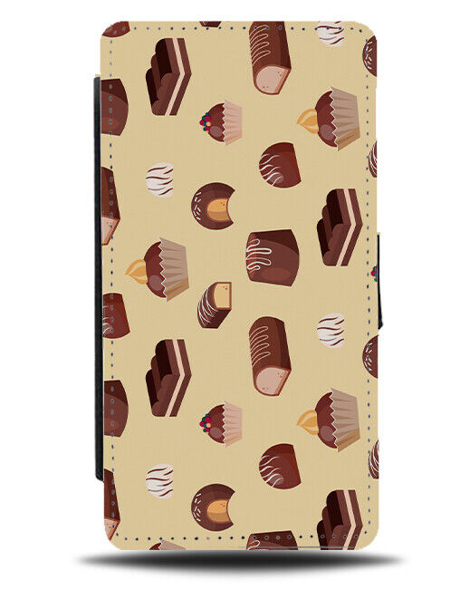 Box Of Chocolates Pattern Flip Wallet Case Design Choc Chocolate Sweets K841
