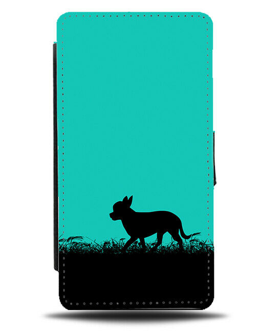 Chihuahua Flip Cover Wallet Phone Case Chihuahuas Turquoise Green i265