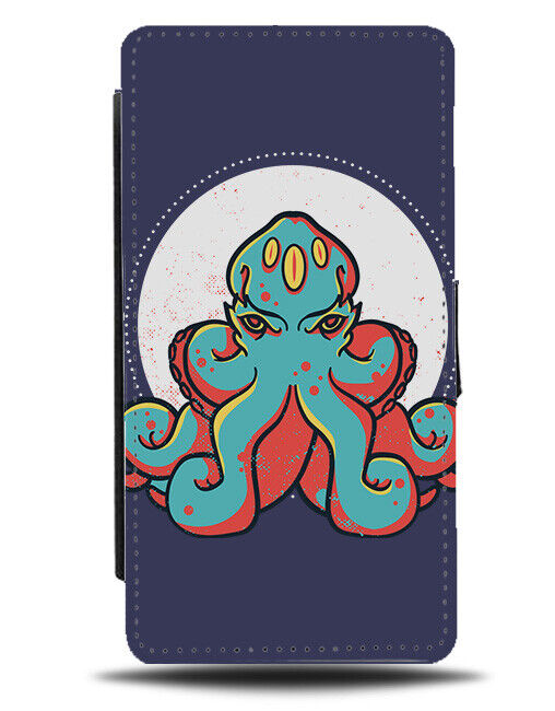 Indian Octopus Design Flip Wallet Case Animal Shape Pirate Kraken Krakens J857